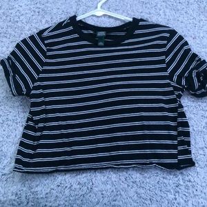 Black & White Crop Top